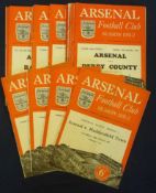 1951/52 Arsenal Football Programmes (H): near complete season only missing Charlton 8/3/1952
