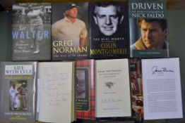 Golfing Biographies 4x signed (7) – to incl “Life with Sandy Lyle” signed by the author Dave