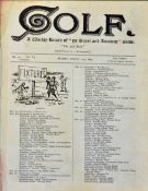 Golf Weekly 1895 – rare bound volume of “Golf: A Weekly Record of “Ye Royal and Auncient” Game