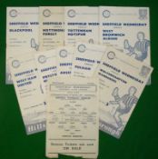 1959 Sheffield Wednesday (H) Football Programmes: v Wolverhampton Wanderers, Fulham, Arsenal, ONE,