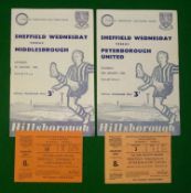 1960 Chesterfield FC FA Cup Football Programmes: To include Chesterfield v Middlesbrough 9/1/1960