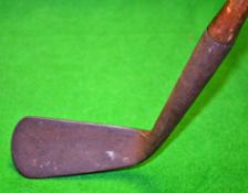 Early blacksmith dished and curved face general iron c.1860 – c/w 5.25” hosel and sharp neck