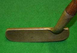 Interesting J Govan St David’s (PA USA) off set brass blade putter – stamped A1 Putter Pat’d PLC