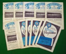 1948-49 Season (H) Chesterfield FC Football Programmes: To include Chesterfield v West Ham 28/8, WBA