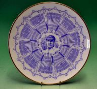 Les E G Ames - Century of Centuries Commemorative cricket plate c1980 - Coalport bone china ltd ed