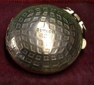 Silver plated Dunlop cased pocket watch - with square mesh pattern casing stamped “Dunlop No.2 ” –