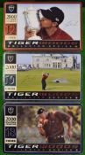 Set of Nike “Tiger Woods” commemorative golf balls – celebrating Tiger Woods 3x majors in 2000 -