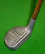 Logan’s “Cherokee” wide alloy mallet head putter with “T” top aiming bar – c/w full length period