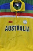 Geoff Marsh - 1992 Australia Cricket World Cup signed shirt - official Benson and Hedges Licenced