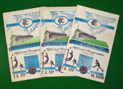 1949-50 Season (H) Chesterfield FC FA Cup Football Programmes: To include Chesterfield v Chelsea