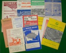 1950s Football Programmes: To include Norwich v Reading 23/10/57 v Luton 18/3/59, Lincoln v
