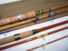 RODS (2): Sealey of Redditch Floatcaster 11’ 3 piece river rod, whole cane butt/middle, split cane