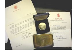 Ephemera – Royalty – Earl Mountbatten of Burma a metal cigarette case (probably silver but not