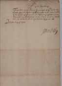 America – 1703 – autograph – Joseph Dudley, Governor of Massachusetts Bay and New Hampshire – fine