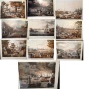 British India – Ten early 19th c Lithographs of Burma – 1825. A rare set of ten lithographs of the