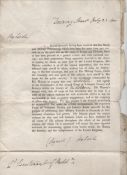 Preparation for Napoleon’s invasion of Britain – Napoleonic Wars printed document with ms insertions