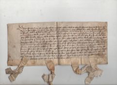Nottinghamshire – Indentures fine group of approx 19 indentures, mostly regarding property in