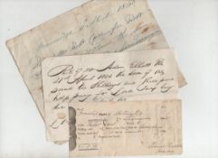 Ephemera – receipts good bundle of 200+ approx ms and printed receipts mid 19th c for a variety of