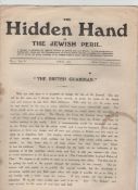 WWII – Fascists The Hidden Hand or The Jewish Peril No 4 vol V for April 1924. Original house