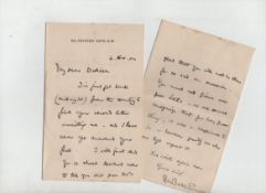 Scouting – autograph – Sir Robert Baden Powell, founder of the Boy Scout Movement autograph letter