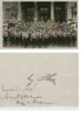 WWII – Autograph – Adolf Hitler picture postcard showing a large contingent of storm troopers to