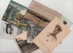 Postcards – German/Prussian interest – WWI qty of  50+ German patriotic postcards, military and
