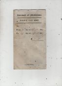 Kent – Maidstone – Police fine document on a large leaf of paper approx 41x33cms dated April 27th