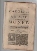 English Civil War – Charles II – The Restoration – Charles II disbands the New Model Army An Act for