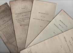 India 1795 – group of approx 13 printed documents dated 1795 all relating to the British Military