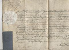 Autograph – Royalty – George III document signed, dated May 24th 1798 being a commission for the