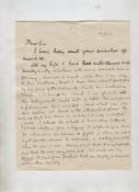 WWI – autograph letter signed, by the Oxford Academic Frederick Cornwallis Conybeare,  no date but