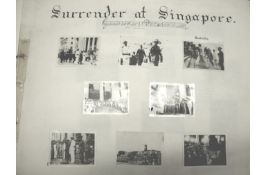 WWII – original snapshots of the Japanese Surrender in Singapore – photo album of Lt Colonel Peter