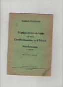 WWII – Operation Sealion – Hitler’s invasion plan for the UK rare German map of the British and