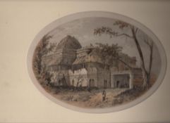 India – Indian Mutiny Mr Gubbings’ House, litho print taken from Sketches & Incidents Of The Siege