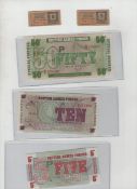 WWII – Pearl Harbour two original meal ticket vouchers issued at Pearl Harbour during WWII –