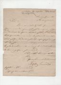 Military – autograph – Crimean War – Lord Raglan, British Commander in the Crimean War letter signed