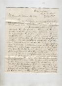 Railways fine ms letter dated1851 written from Belton Colliery, Co Durham discussing in detail the