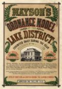 Ephemera – advertising fine poster advertising Mayson’s Ordnance Model of the Lake District, no date