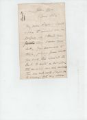 India – Punjab letter – Duleep Singh losses at Fatehgarh, on India Office stamped paper, 2pp,