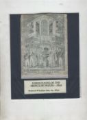 Ephemera – Royalty – Edward VII rare souvenir print showing the Christening of Edward VII on January