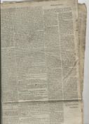 Wellington and the Peninsular War edition of the Morning Chronicle for June 6th 1811 carrying a long