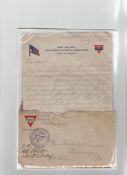 WWI – American Expeditionary Force a series of approx 14 letters, 13 of which are from France,