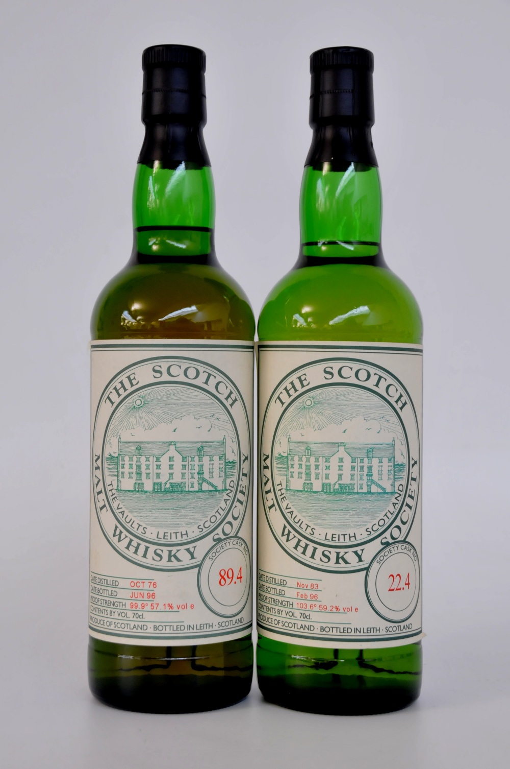 GLENKINCHIE & TOMINTOUL SMWS
1 bottle Glenkinchie 1983-1996. SMWS 22.4. 70cl. 59.2%. Level into