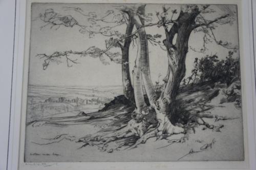 Hilda S. Hutchings, Wotton under Edge, Etching, Signed 10 x 12.5 ins.