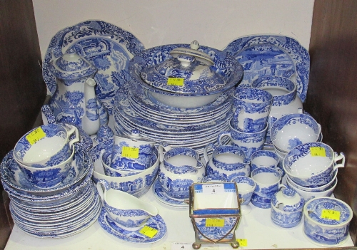 SECTION 4. A large selection of Spode Italian pattern blue and white china tableware, including