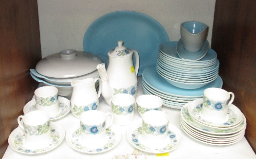 SECTION 6. A Poole mid 20th Century part dinner service, including two circular tureens, in blue