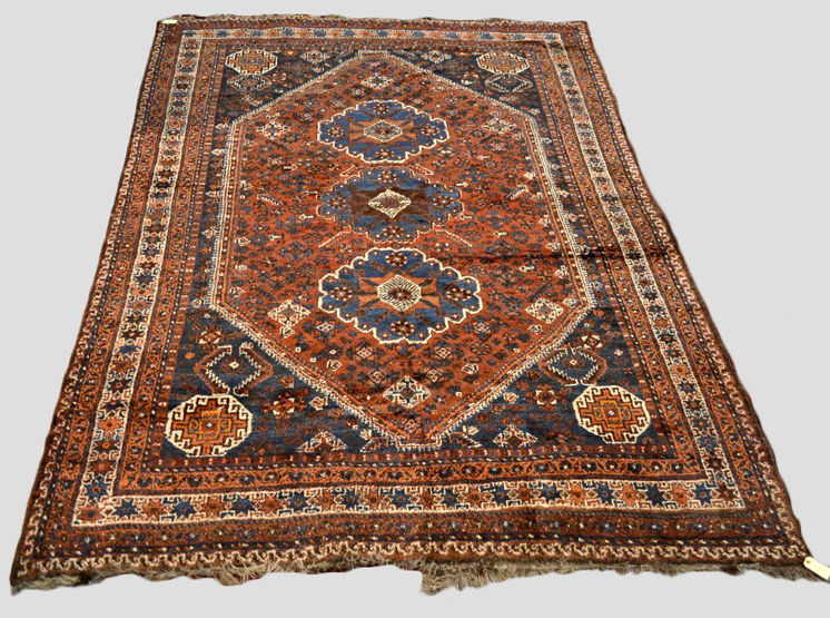 Maharlu carpet, Fars, south west Persia, mid-20th century, 9ft. 11in. x 7ft. 3.02m. x 2.13m.