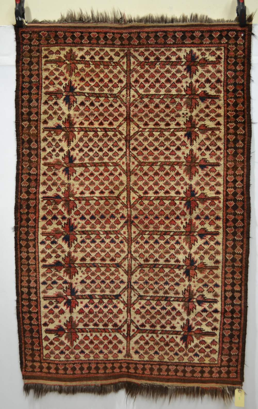 Ersari Turkmen rug, north east Afghanistan, 20th century, 4ft. 10in. x 3ft. 2in. 1.47m. x 0.97m.