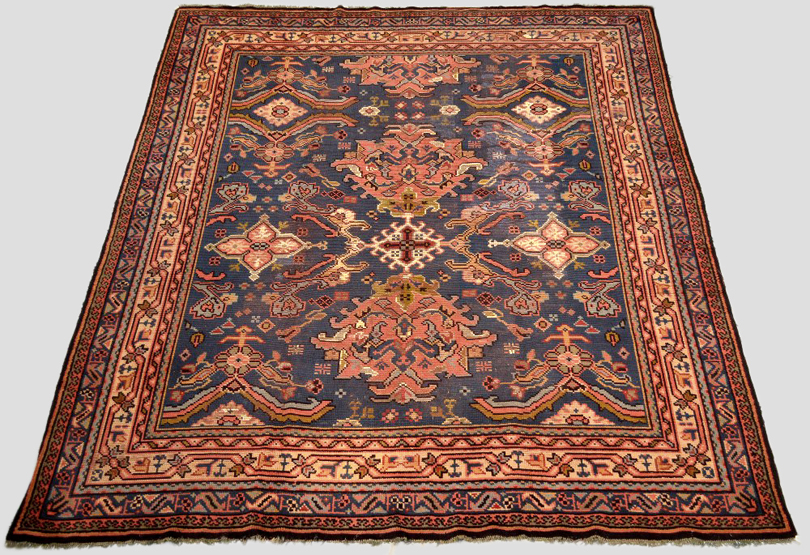 Donegal carpet, Ireland, early 20th century, 11ft. 7in. x 9ft. 8in. 3.53m. x 2.94m. Overall wear;