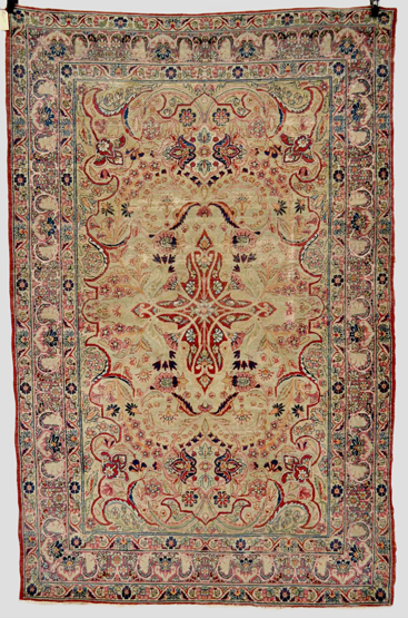 Kerman rug, south west Persia, about 1920-30, 7ft. 7in. x 4ft. 11in. 2.31m. x 1.50m. Overall